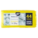 44 PANNOLINI BABY CARE JUNIOR DRY COMFORT 11-25 KG  U! Confronta & Risparmia